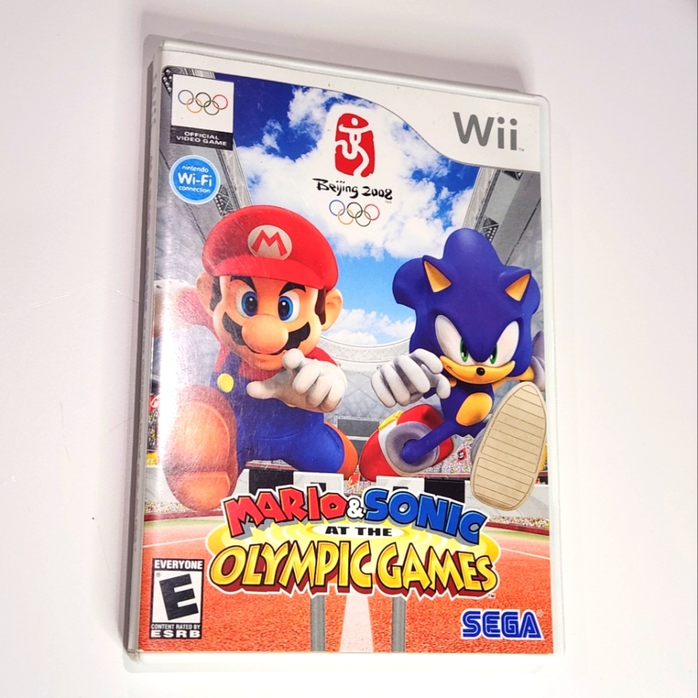Mario & Sonic at the Olympic Games (Nintendo Wii, 2007) Complete With Manual